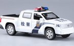 White 1:32 Scale Kids Police Die-Cast Toyota Tundra Pickup Toy