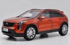 1:18 Scale White / Orange Diecast Cadillac XT4 SUV Model