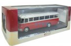 White-Red 1:72 Scale Atlas brand Die-Cast Ikarus 620 Bus Model