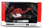 Red-White 1:12 Scale Diecast Ducati Desmosedici RR GP Motorcycle