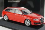 Red 1:43 Scale Minichamps Diecast Audi RS6 AVANT Model