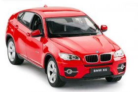 White / Red 1:24 Scale RASTAR Diecast BMW X6 Model