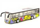 Halloween Painting Pull-Back Kids Diecast City Bus Toy