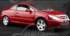 Red 1:18 Scale SOLIDO Diecast Peugeot 307CC Model