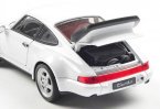 White / Black 1:24 Scale Welly Diecast Porsche 964 Turbo Model