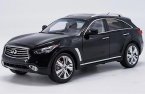 Black / White 1:18 Scale Diecast Infiniti QX70 SUV Model