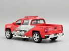 Red 1:46 Fire Dept Diecast Chevrolet Silverado Pickup Truck Toy