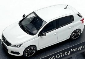 White 1:43 Scale Diecast Peugeot 308 GTi by Peugeot Sport Model