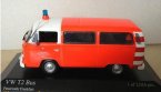 1:43 Scale Minichamps Orange Diecast VW T2 Bus Ambulance Model