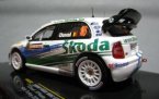 White 1:43 Diecast NO.16 IXO Skoda Fabia 2006 WRC Model