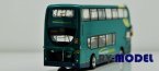 1:76 Scale Diecast Yellow / Green Double Decker Bus Toy Model
