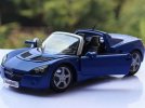 Blue / Yellow 1:18 Welly Diecast 2001 Opel Speedster Model