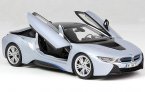 Blue / White / Silver 1:18 Scale PARAGON Diecast BMW I8 Model