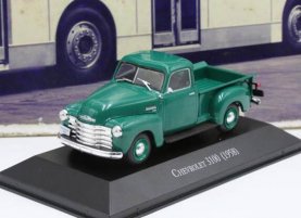 1:43 Green IXO Diecast 1958 Chevrolet 3100 Pickup Truck Model