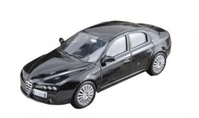 Black 1:43 Scale Diecast Alfa Romeo 159 Model