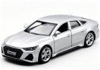 Kids 1:43 Scale Red / Silver Diecast Audi RS7 Car Toy