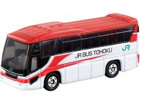 Kids Red-White 1:156 Mini Die-Cast HINO S\'ELEGA JR BUS Toy