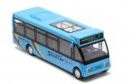 Kids White / Blue / Green Pull-Back Function City Bus Toy