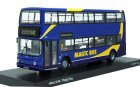 Blue 1:76 Scale CMNL Die-Cast Dennis Trident Double-Deck Bus