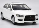 1:18 Scale Silver / White Diecast Mitsubishi Lancer EX Model