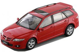 1:18 Scale Red Diecast Mazda 6 Wagon Model