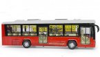 1:48 Scale Kids NO.206 Route Red Diecast City Bus Toy