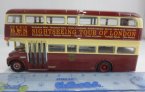 Wine Red 1:76 Scale Die-Cast London Double Decker Bus Model