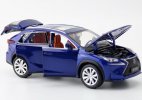 1:32 Scale Kids Blue / Black / White Diecast Lexus NX 200t Toy
