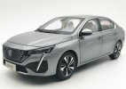 1:18 Scale Gray Diecast 2022 Peugeot 408 Car Model