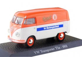 1:43 Scale Orange-White VW Transporter T1a 1951 Bus Model