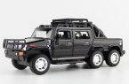 Black / Yellow / Red / Green Diecast Hummer H2 Pickup Truck Toy