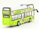 Kids Green Birthday Party Diecast Double Decker Bus Toy