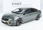 Gray 1:18 Scale Otto Resin Peugeot 508 Car Model