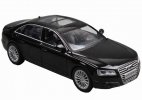 White / Black 1:32 Kids Pull-Back Function Diecast Audi A8 Toy