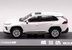 White / Blue / Black 1:43 Scale Diecast Toyota Wildlander Model