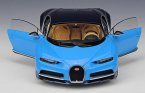 1:18 Scale Blue GTAUTOS Diecast 2016 Bugatti Chiron Model