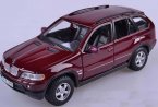 Wine Red / Blue 1:24 Scale Maisto Diecast BMW X5 Model