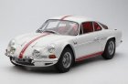 White 1:18 Scale Diecast 1971 Renault Alpine A110 1600S Model