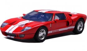 Red-White 1:12 Scale Motormax Diecast Ford GT Concept Model