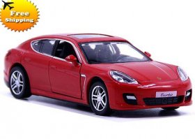 Kids 1:36 Black / Gray / Red / Silver Diecast Porsche Panamera