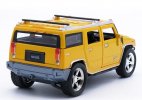 Kids 1:32 Scale Red / Yellow / Black Diecast Hummer H2 Toy