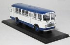 1:43 Scale White-Blue Die-Cast Soviet Union LIAZ 158B Bus Model