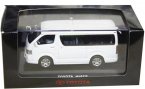 White 1:43 Scale J-collection Diecast Toyota HIACE Model