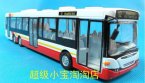 1:50 White Cararama Scania Omailink Single Decker Bus Model