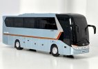 1:38 Blue / Champagne Diecast King Long XMQ6127 Coach Bus Model