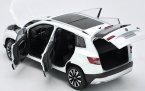 Orange / White / Brown 1:18 Diecast Skoda Karoq SUV Model