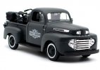 1:24 Scale Deep Gray Diecast 1948 Ford F-1 Pickup Truck Model