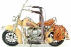 Yellow 1:6 Scale Vintage Tinplate 1957 Indian Motorcycle Model