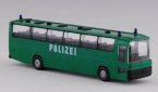 Green 1:87 Scale Rietze Police Theme Mercedes-Benz Bus Model