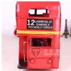 Large Scale Red Tinplate 1905 London Evening News Bus Model